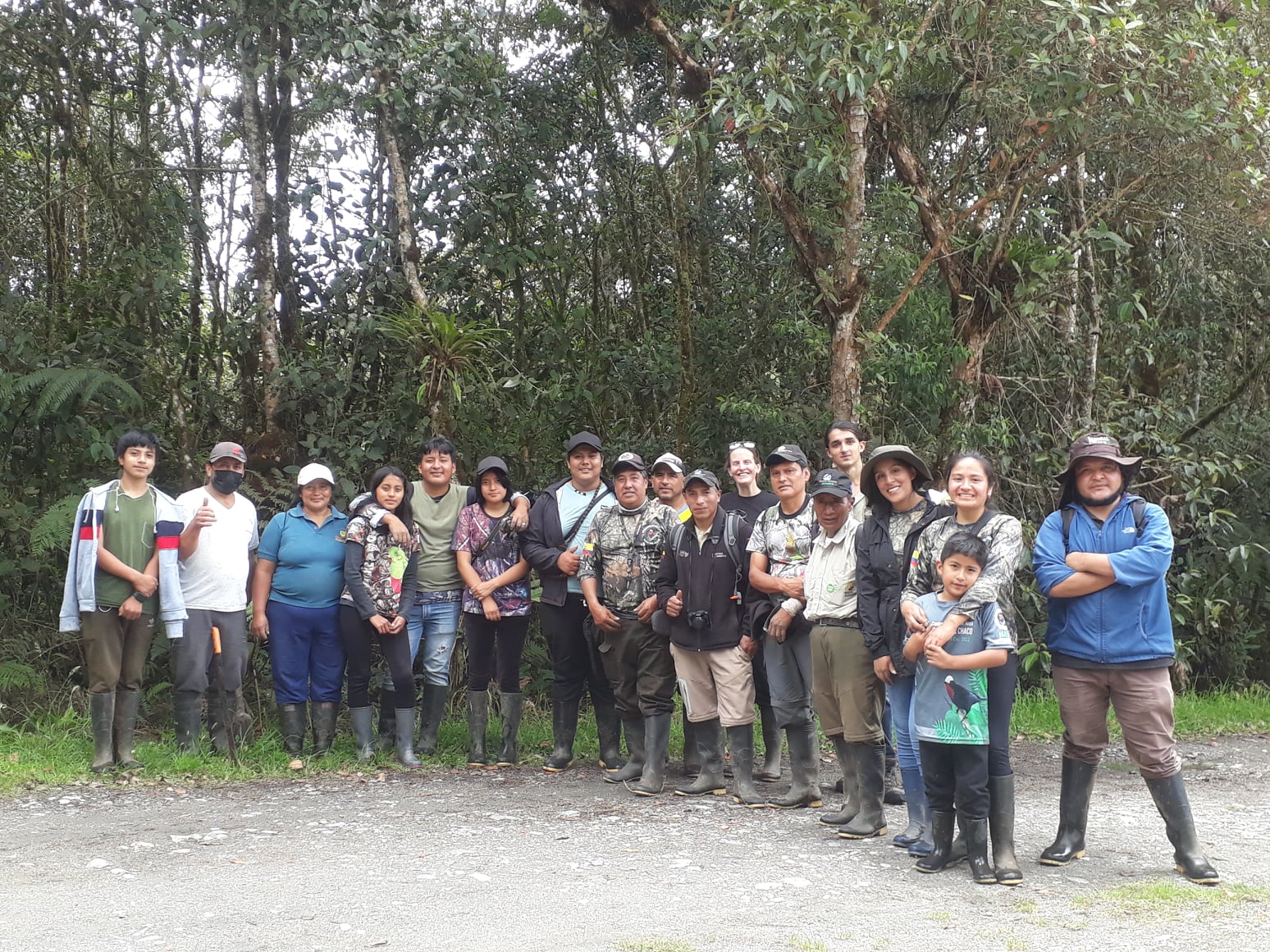 The Quijos Valley tree planting crew